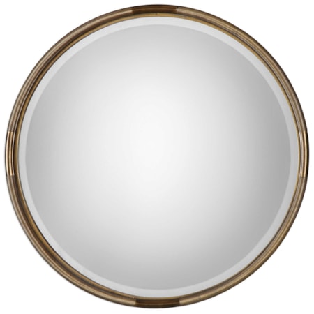 Finnick Iron Coil Round Mirror