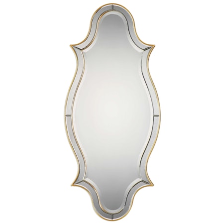 Donatella Curved Sided Gold Mirror