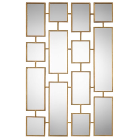 Kennon Forged Gold Rectangles Mirror