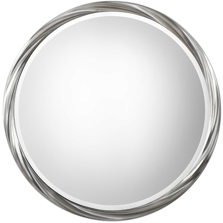 Orion Silver Round Mirror