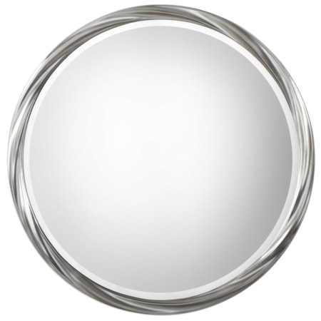 Orion Silver Round Mirror