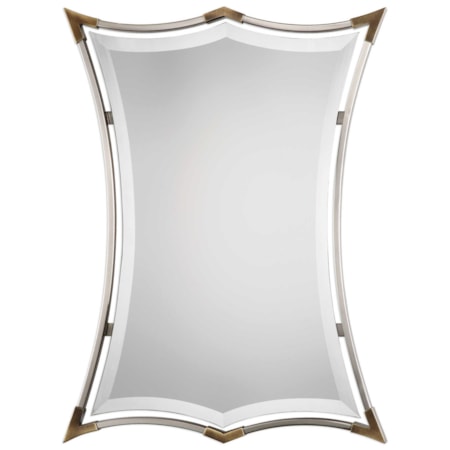 Verity Brushed Nickel Mirror