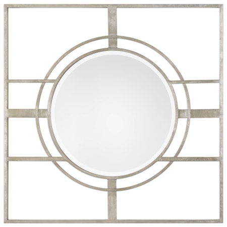 Zenon Contemporary Silver Mirror