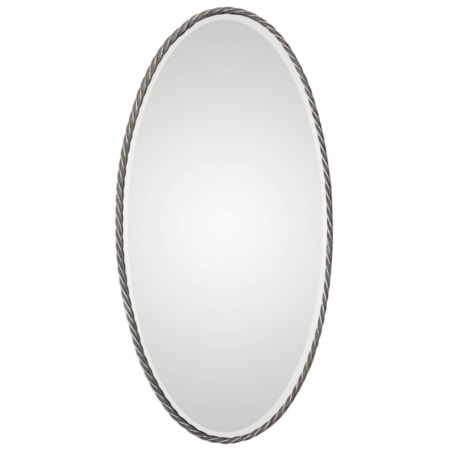 Kateel Twisted Iron Oval Mirror