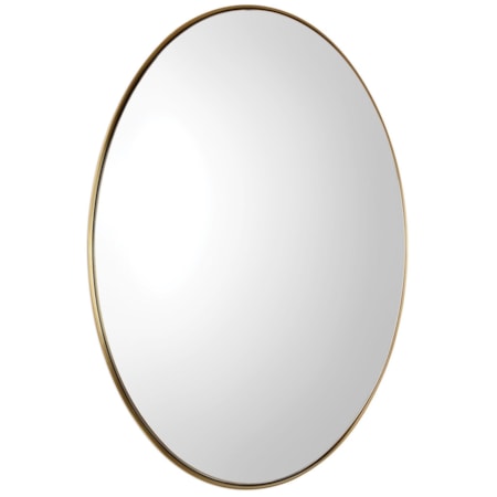 Pursley Brass Oval Mirror
