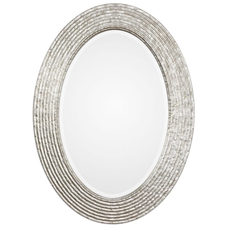 Conder Oval Silver Mirror