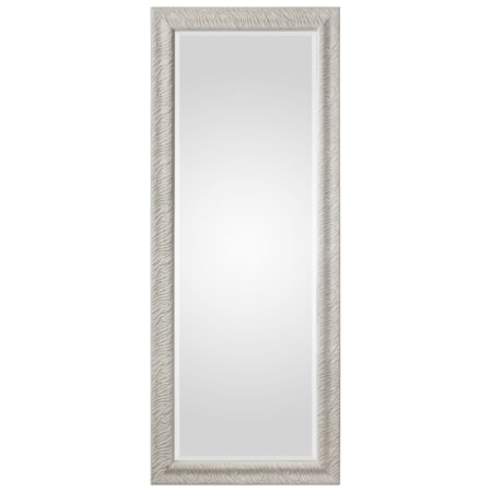 Pateley Aged White Wood Mirror