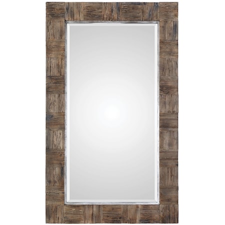 Barlow Rustic Wood Mirror