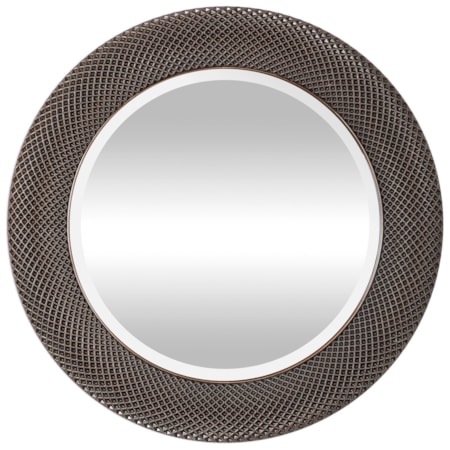 Aziza Bronze Round Mirror