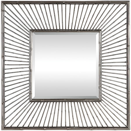 Anji Silver Square Mirror