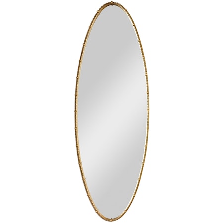 Hadea Gold Oval Mirror