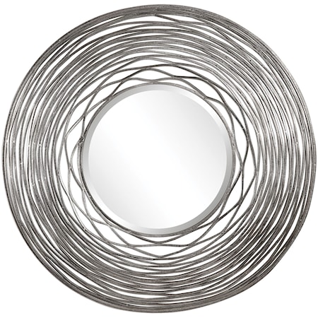Galtero Round Silver Mirror