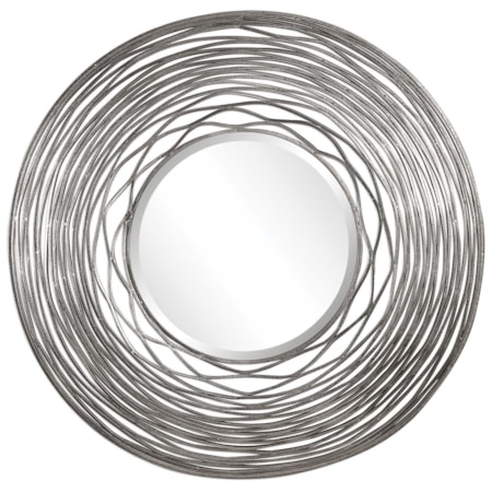 Galtero Round Silver Mirror