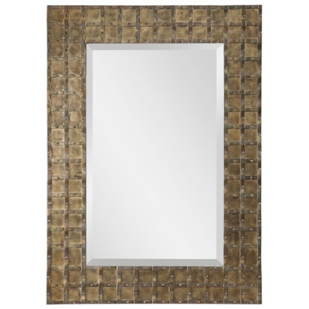 Alderney Antiqued Gold Mirror