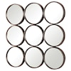 Uttermost Mirrors - Round Devet Welded Iron Rings Mirror