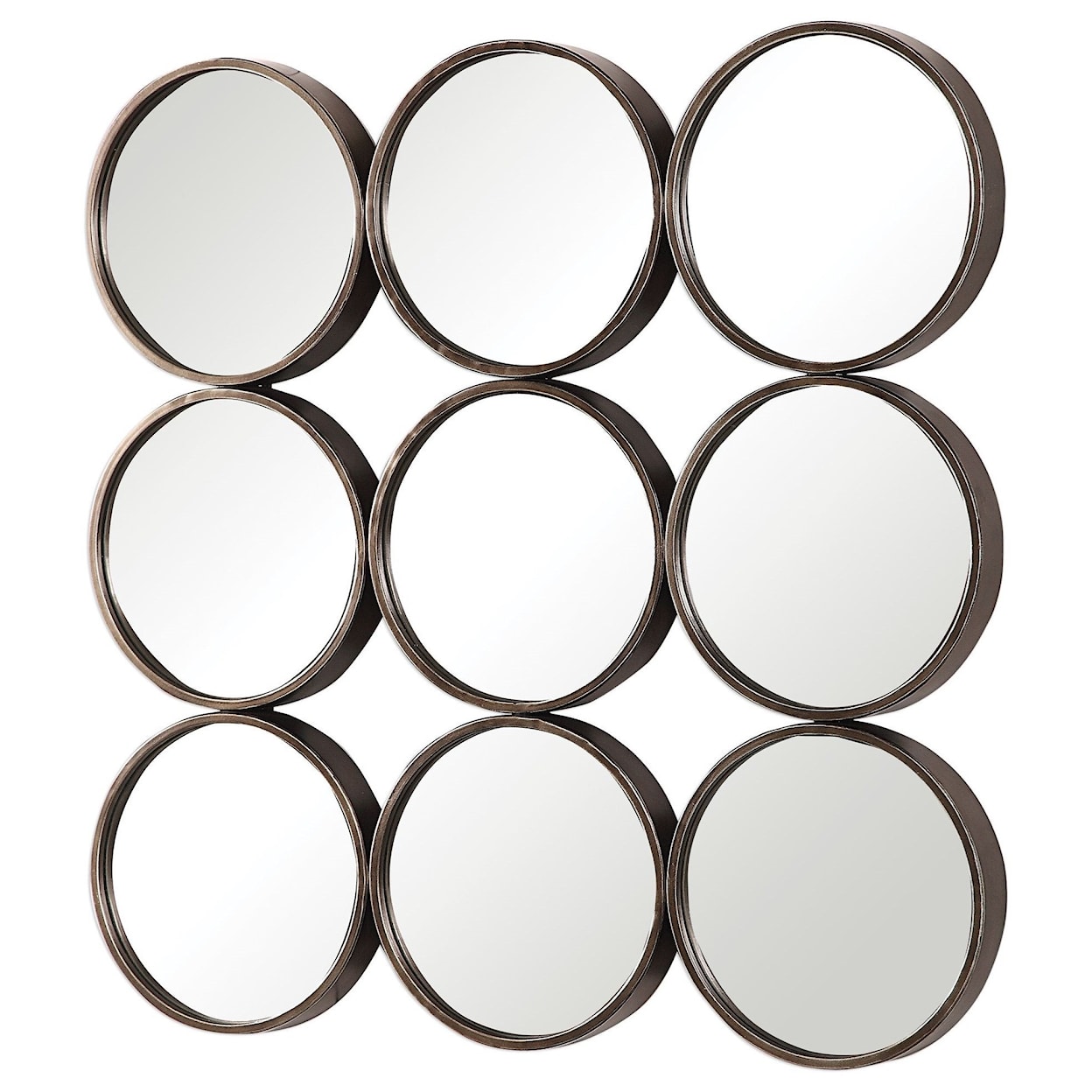 Uttermost Mirrors - Round Devet Welded Iron Rings Mirror