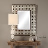 Uttermost Mirrors Fabelle Galvanized Metal Mirror