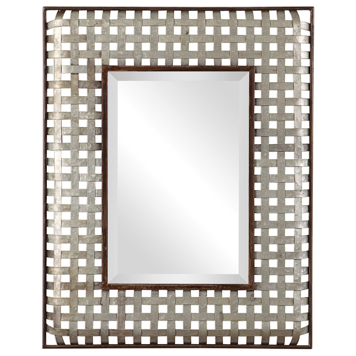 Uttermost Mirrors Fabelle Galvanized Metal Mirror