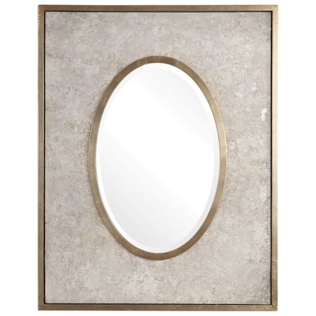 Gabbriel Aged Oval Mirror