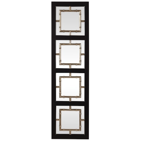 Tadon Black Rectangle Mirror