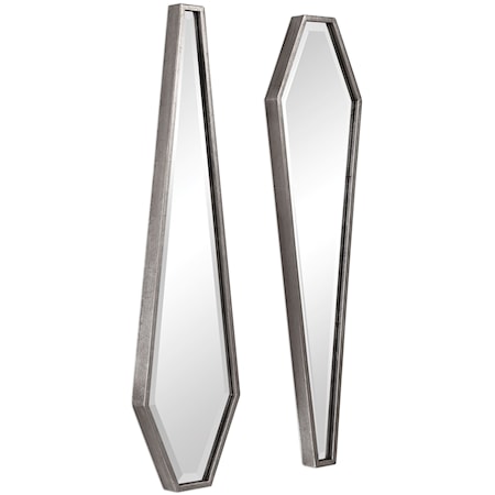 Sabera Modern Silver Mirror, S/2