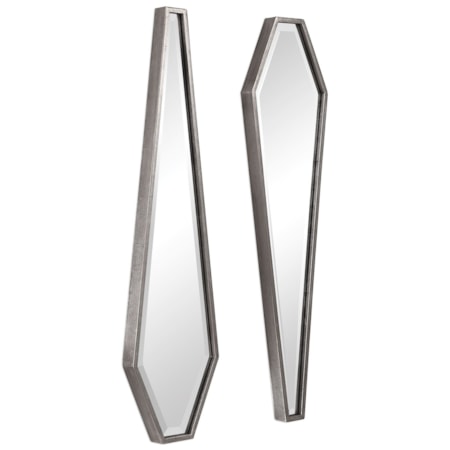 Sabera Modern Silver Mirror, S/2