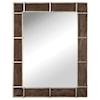 Uttermost Mirrors Wade Wooden Industrial Mirror