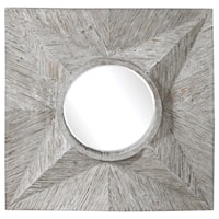 Huntington Light Gray Square Mirror