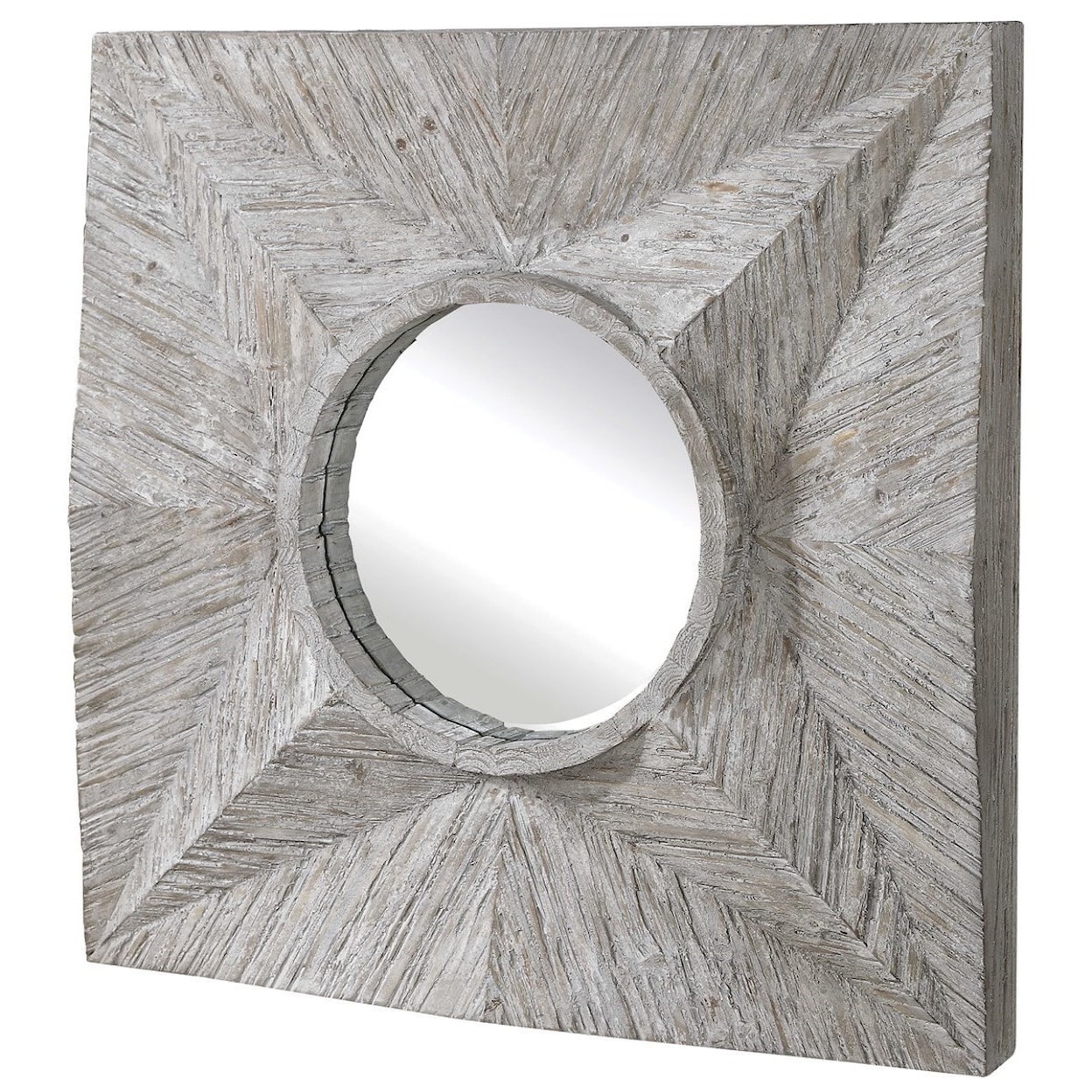 Uttermost Mirrors Huntington Light Gray Square Mirror