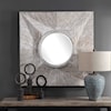 Uttermost Mirrors Huntington Light Gray Square Mirror