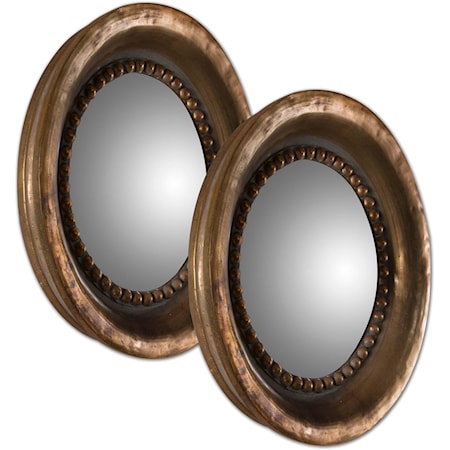 Tropea Rounds Wood Mirror