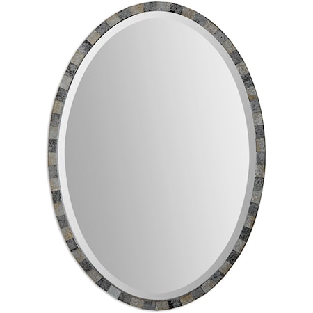 Paredes Oval Mosaic Mirror