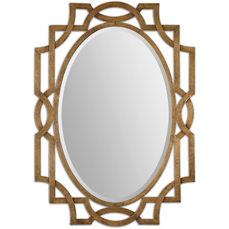 Margutta Gold Oval Mirror