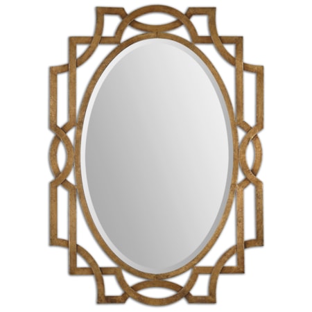 Margutta Gold Oval Mirror