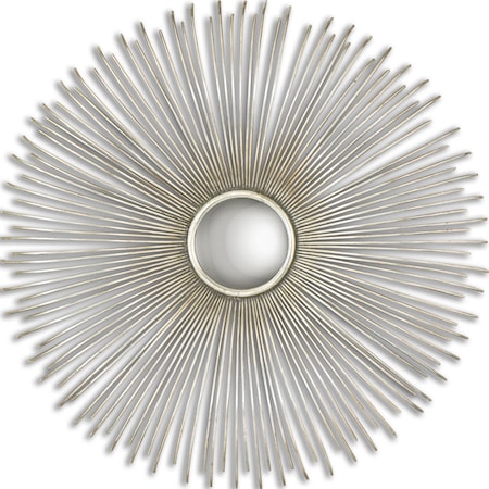 Launa Round Silver Mirror