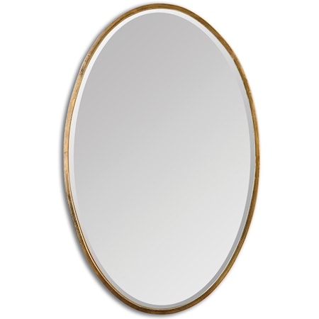 Herleva Gold Oval Mirror