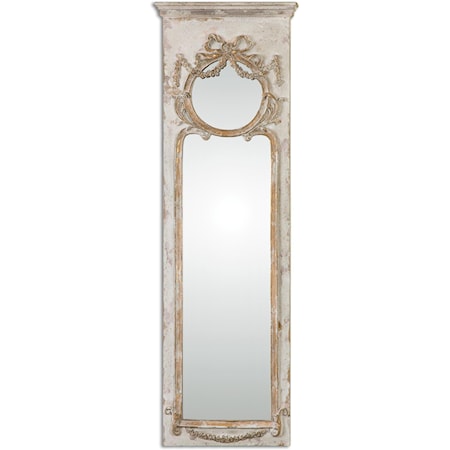 Casella Antiqued Ivory Wall Mirror