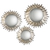 Uttermost Mirrors - Round Rain Splash Round Mirrors, S/3