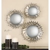 Uttermost Mirrors - Round Rain Splash Round Mirrors, S/3
