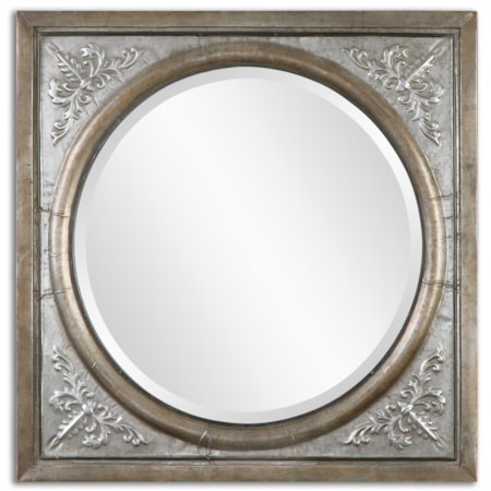 Ireneus Burnished Silver Mirror