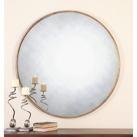 Junius Round Gold Mirror