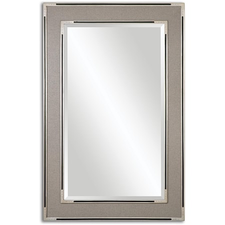 Alfred Oversized Gray-Tan Mirror