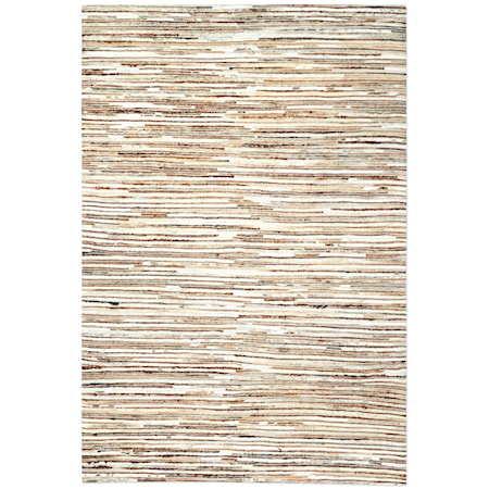 Riviera Ivory Brown 8 x 10 Rug