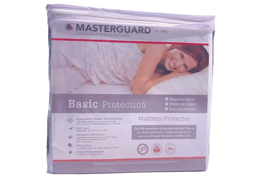 Basic Protector Queen Basic Mattress Protector by UV3 Masterguard at Sam's Furniture Outlet