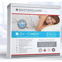 California King Moisture Barrier With Ice-Silk Cool Cover Protector