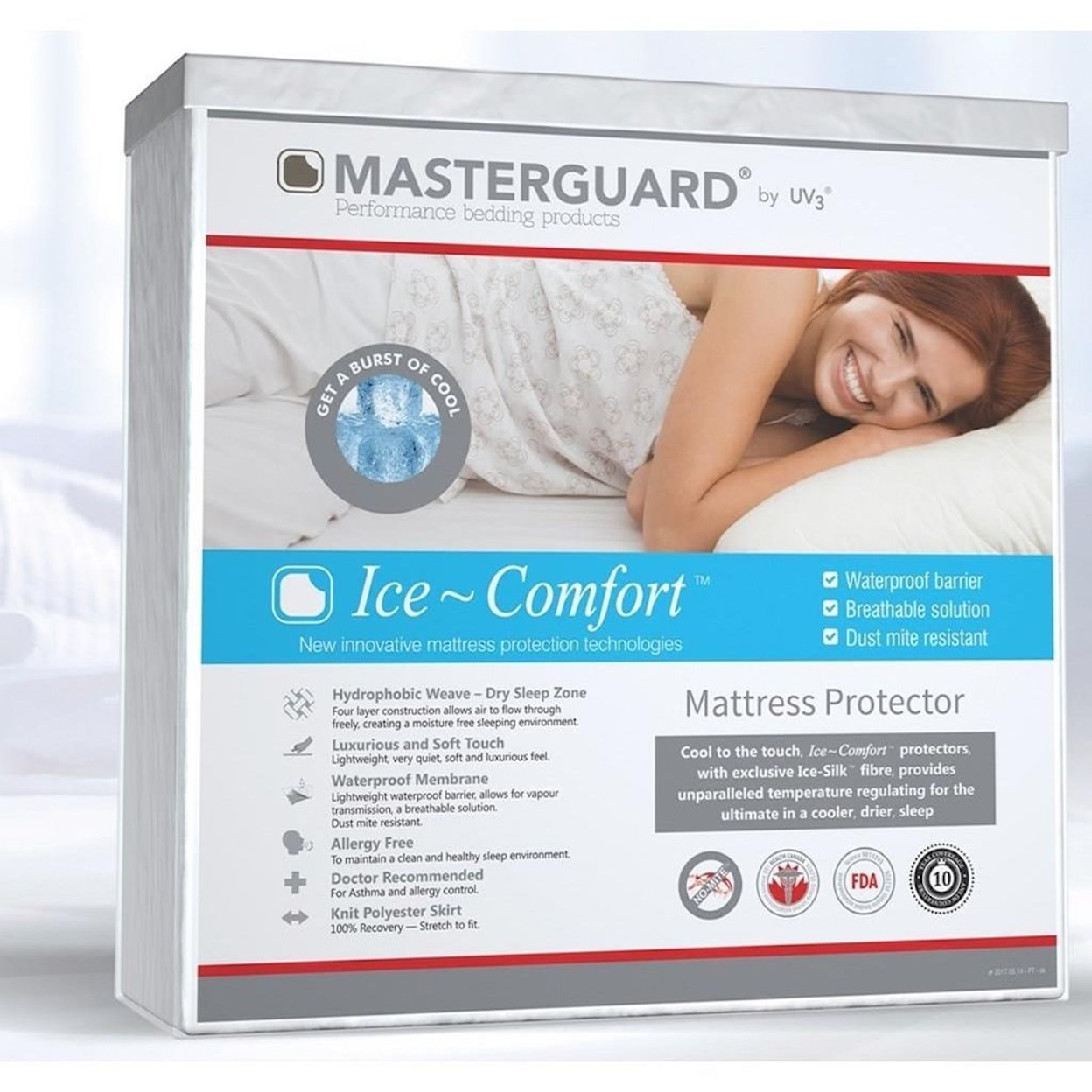 UV3 Masterguard Ice Comfort Protector Eastern King Ice Comfort Protector