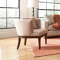 Drake Transitional Chair with Curved Tight Back