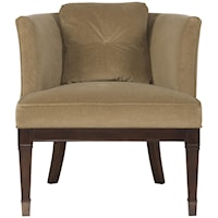 Drake Transitional Chair with Curved Tight Back