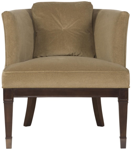 Drake Transitional Chair with Curved Tight Back