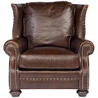 Kilgore Upholstered Wing Chair with Nail Head Trim